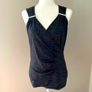 Top shirt White House Black Market wrap top sleeveless size small